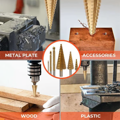 ⏰Promotion 49% OFF💥6 PCS HSS Titanium Coated Drill Bit Set