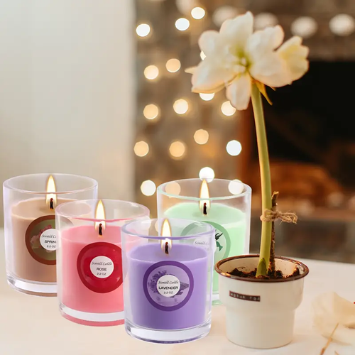 20pcs Colorful Glass Candles, Drip-Free, Scented, Even Burn - Handmade Soy Wax for Home, Church, Romantic Nights, Weddings, Parties, Seasonal Celebrations, Emergency Use & Decor - Ideal for Christmas, Halloween, Easter, Thanksgiving, Valentine's Day, Mother's Day, Teacher's Day, Memorial Day, Hanukkah, Independence Day