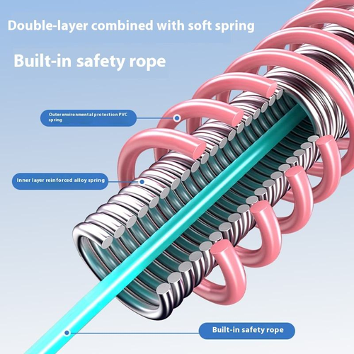 Spring hula hoop soft abdominal slimming weight loss without hurting the waist, thin belly, reduce belly and beautify waist, indoor and outdoor fitness equipment