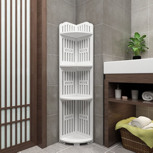Triangular utility rack, cosmetic storage rack, waterproof rack, kitchen spice rack four layers