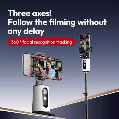 Smart AI mobile phone gimbal 360-degree rotation live broadcast selfie artifact panoramic tracking anti-shake