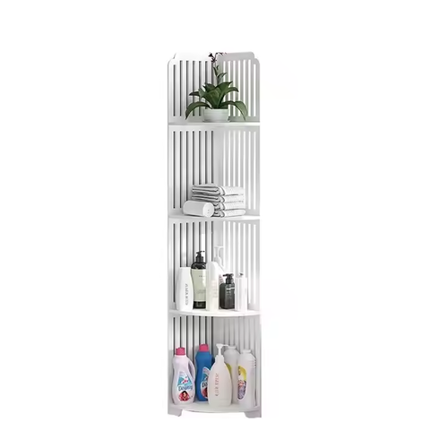 Triangular utility rack, cosmetic storage rack, waterproof rack, kitchen spice rack four layers
