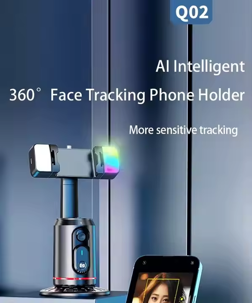 Smart AI mobile phone gimbal 360-degree rotation live broadcast selfie artifact panoramic tracking anti-shake