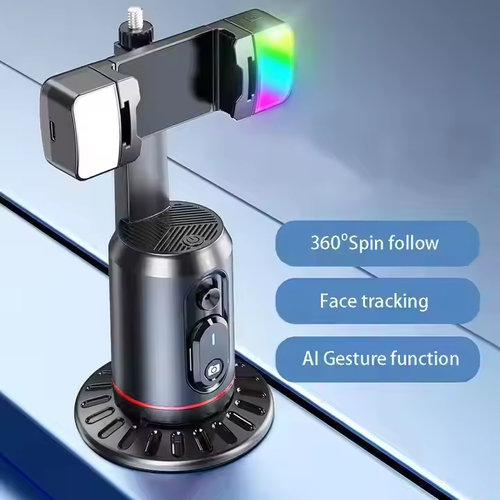 Smart AI mobile phone gimbal 360-degree rotation live broadcast selfie artifact panoramic tracking anti-shake