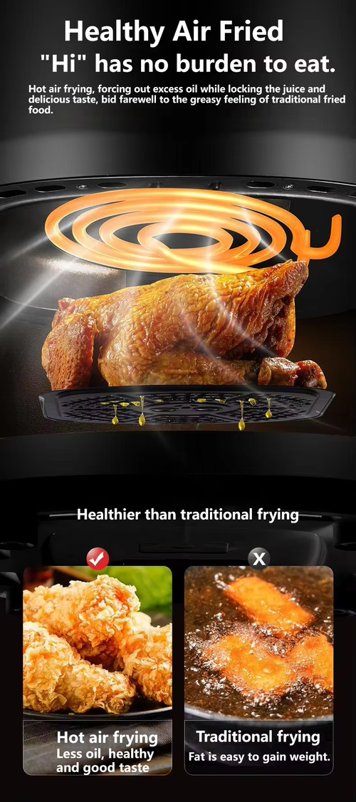 Air fryer home new multifunctional smart electric fryer oven