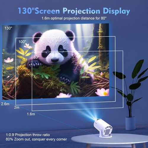 HY300Pro Projector   Tripod Bundle  Magcubic HY300Pro with 120CM Portable Bracket Complete Set 290ANSI Auto Keystone Correction Android14 with Universal  Screw Floor Tripod Stand Mount Traveling Products Adjustable Kit Gift