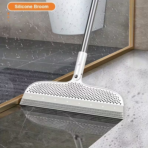 Magic Broom, Floor Scraping Broom, Bathroom Floor Scraper, Window Squeegee, Water Squeegee, Magic Broom For Floors, Glass, Tile, Windows, Bathroom, To Remove Water, Dust, Pet Hair, Cleaning Supplies, Cleaning Tool