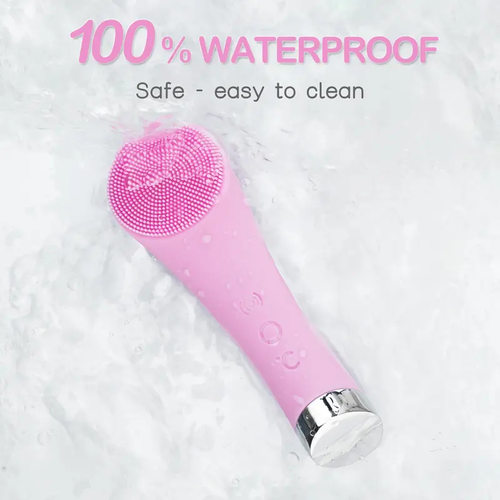 Facial Cleansing Brush, PRITECH Heatable Vibrating Face Scrubber with Massage