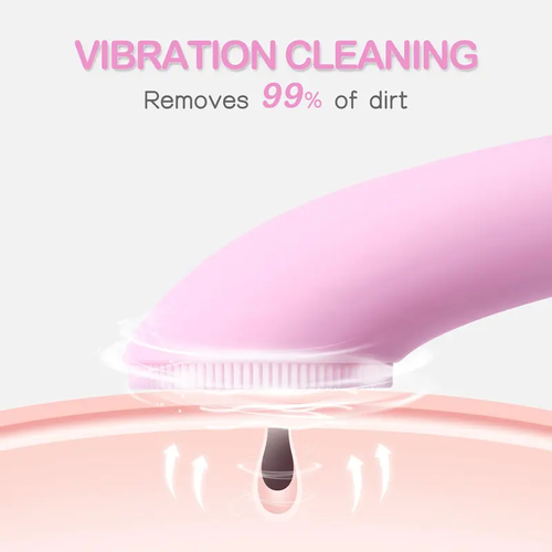 Facial Cleansing Brush, PRITECH Heatable Vibrating Face Scrubber with Massage