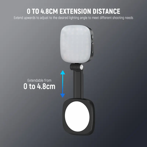 Selfie Light for iPhone  Android, Foldable LED Ring with Mirror  & Stand