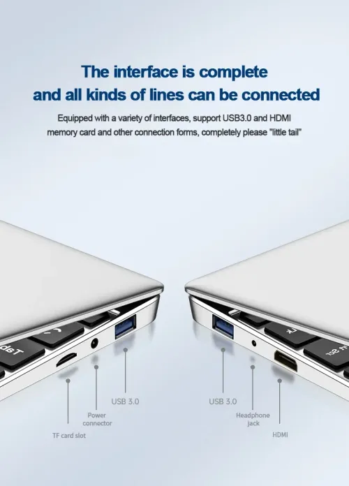 2025 Laptop Computer Windows 11 Notebook 14.1 Inch Intel Celeron N4000 6GB 512GB 1920*1080 Resolution Office Study PC computer