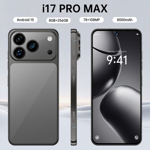 i17 Pro Max Smartphone ,8GB RAM 256GB ROM, Android,7.3'',Dual SIM,Mobile phones,Google Play Store,24+48MP,6800mAh