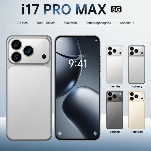 i17 Pro Max Smartphone ,8GB RAM 256GB ROM, Android,7.3'',Dual SIM,Mobile phones,Google Play Store,24+48MP,6800mAh