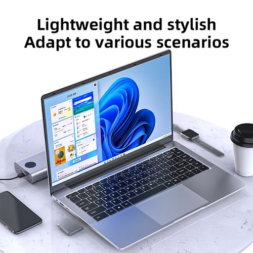 2025 Laptop Computer Windows 11 Notebook 14.1 Inch Intel Celeron N4000 6GB 512GB 1920*1080 Resolution Office Study PC computer