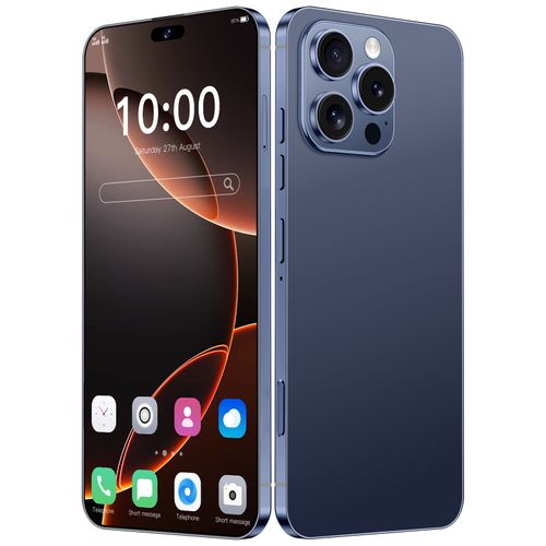 I16 Pro Max Smartphone ,8GB RAM 256GB ROM, Android,7.3'',Dual SIM,Mobile phones,Google Play Store,24+48MP,6800mAh
