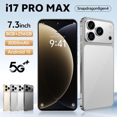 i17 Pro Max Smartphone ,8GB RAM 256GB ROM, Android,7.3'',Dual SIM,Mobile phones,Google Play Store,24+48MP,6800mAh