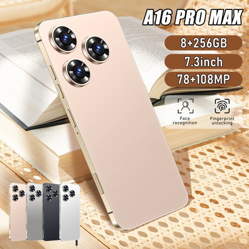 A16 Pro Smartphone – 6.79 Punch-Hole Screen 8GB RAM + 256GB ROM 8000mAh Battery 24MP Camera Built-in Stylus Android 12