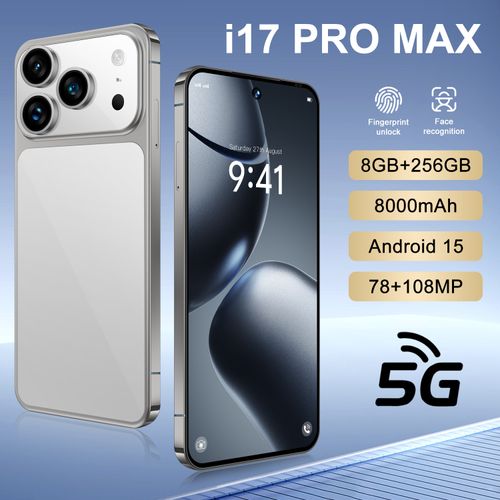 i17 Pro Max Smartphone ,8GB RAM 256GB ROM, Android,7.3'',Dual SIM,Mobile phones,Google Play Store,24+48MP,6800mAh