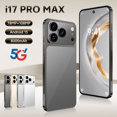 i17 Pro Max Smartphone ,8GB RAM 256GB ROM, Android,7.3'',Dual SIM,Mobile phones,Google Play Store,24+48MP,6800mAh