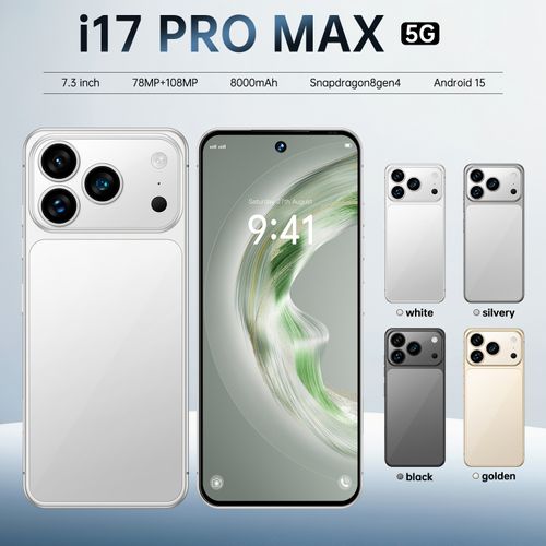 i17 Pro Max Smartphone ,8GB RAM 256GB ROM, Android,7.3'',Dual SIM,Mobile phones,Google Play Store,24+48MP,6800mAh