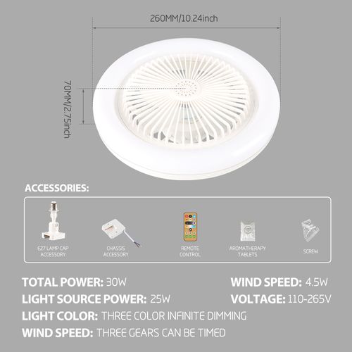 🎁 Bestseller - 50% discount ⏳ Pousbo® Dual-function LED Aromatherapy Fan Lamp