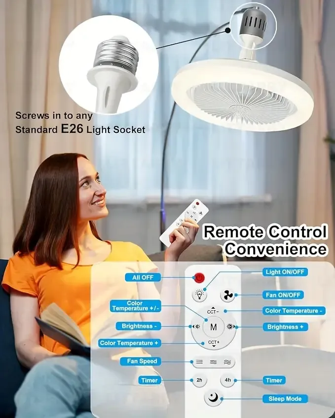 🎁 Bestseller - 50% discount ⏳ Pousbo® Dual-function LED Aromatherapy Fan Lamp