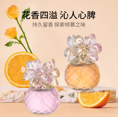 網紅新款幸福花男女士持久淡香學生小清新花香調中性香水