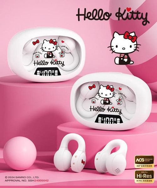 Sanrio New Bluetooth Headphones X53 Clip-On Earbuds - Comfortable for Long Wear, Ultra-Long Battery Life, Sports Headphones