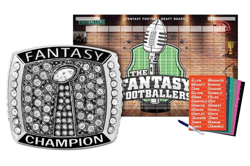 Championship Ring + 2026 Fantasy Footballers Draft Board Kit