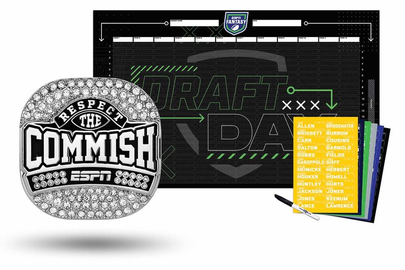 Respect the Commish Ring + 2026 ESPN Draft Board Kit