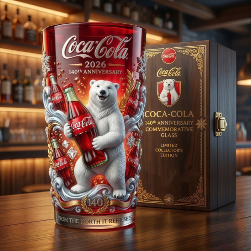 Coca-Cola 140. Jubiläums-Sammlerglas