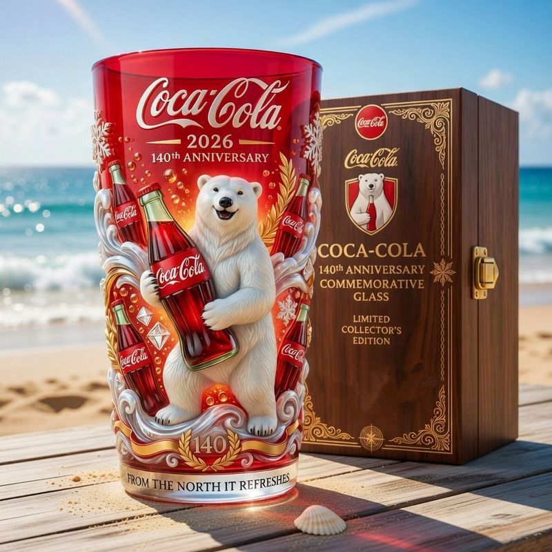 Coca-Cola 140. Jubiläums-Sammlerglas