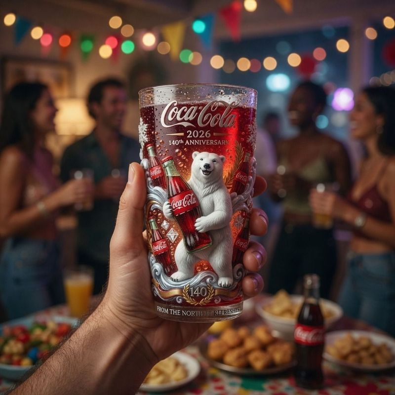 Coca-Cola 140. Jubiläums-Sammlerglas