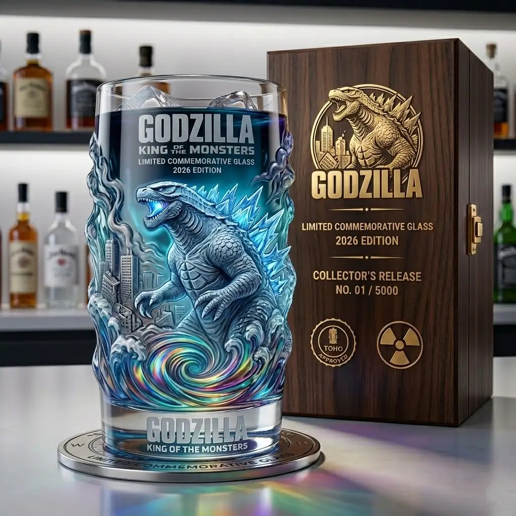 Godzilla Sammlerstück Glas