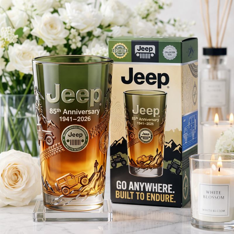 Jeep 85th Anniversary Go Anywhere Collectors Pint Glass