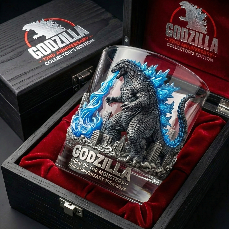 Godzilla: König der Monster-72. Jahrestag Sammler edition Glas