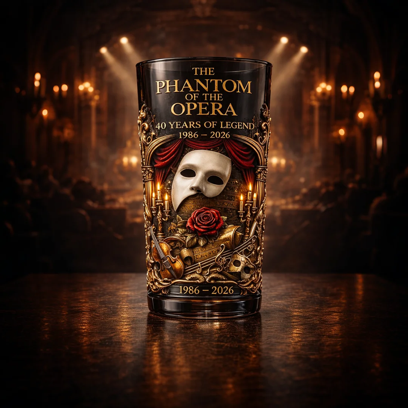 🎭Das Phantom der Oper 40-jähriges Jubiläum Sammler Pint Glass