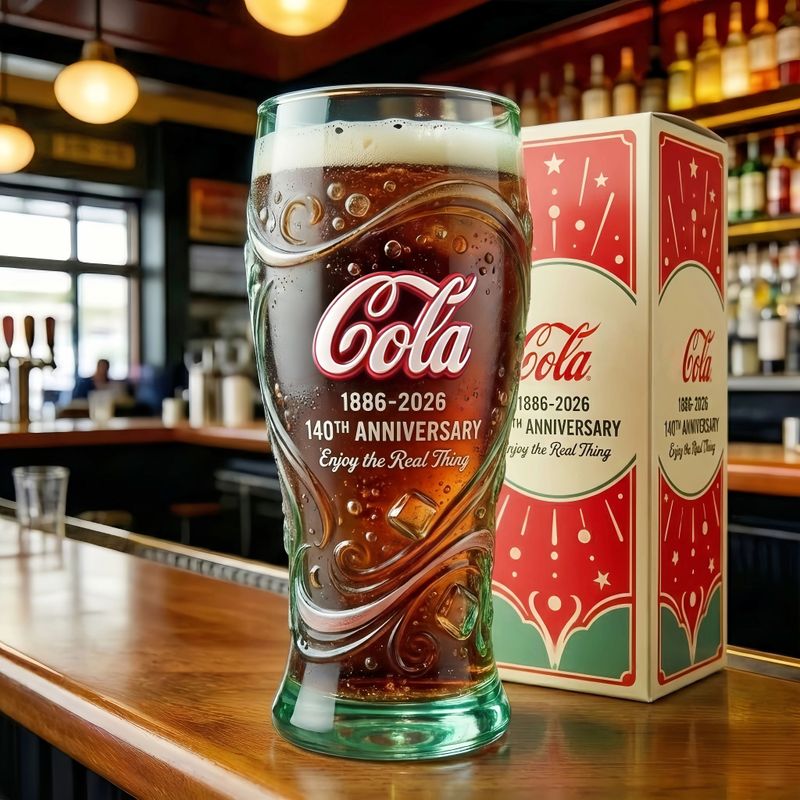 🥤Cola 140th Anniversary Collector's Edition Glas