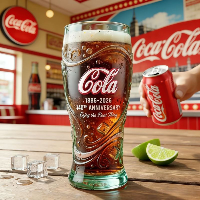 🥤Cola 140th Anniversary Collector's Edition Glas