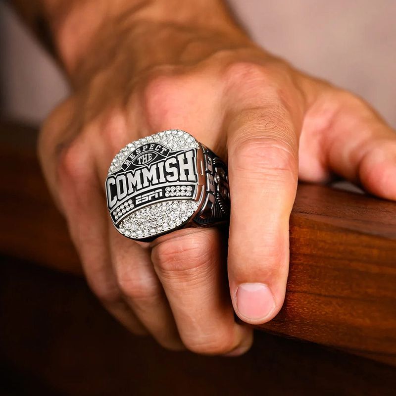 Respect the Commish Ring + 2026 ESPN Draft Board Kit