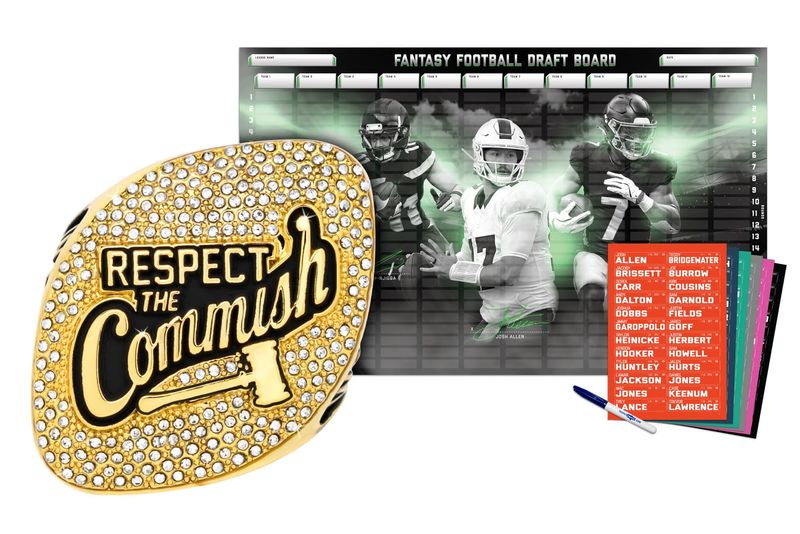 Championship Ring + 2026 Fantasy Football Superstar Draft Board Kit
