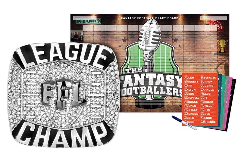 Championship Ring + 2026 Fantasy Footballers Draft Board Kit