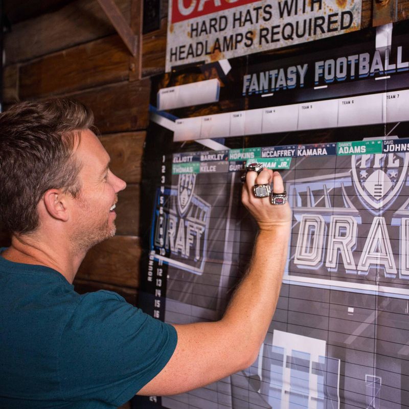 Championship Ring + 2026 Fantasy Football Live Draft Board Kit