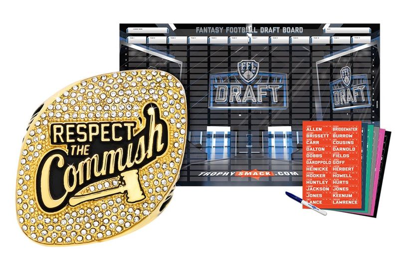 Championship Ring + 2026 Fantasy Football Live Draft Board Kit