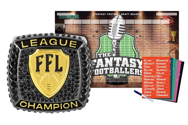 Championship Ring + 2026 Fantasy Footballers Draft Board Kit
