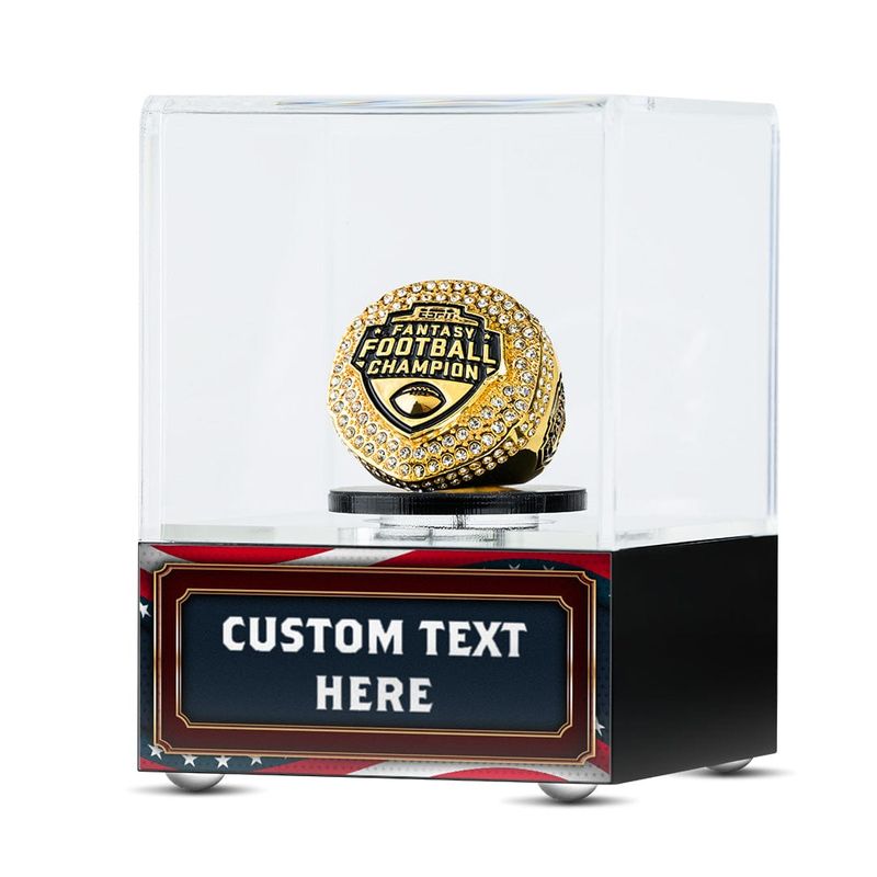 Design Your Own  Championship Ring Spinning Display Case