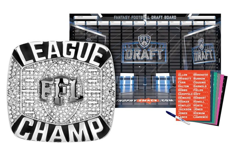 Championship Ring + 2026 Fantasy Football Live Draft Board Kit