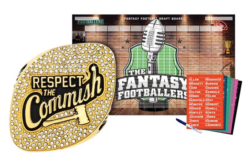 Championship Ring + 2026 Fantasy Footballers Draft Board Kit