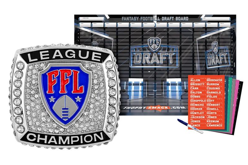 Championship Ring + 2026 Fantasy Football Live Draft Board Kit