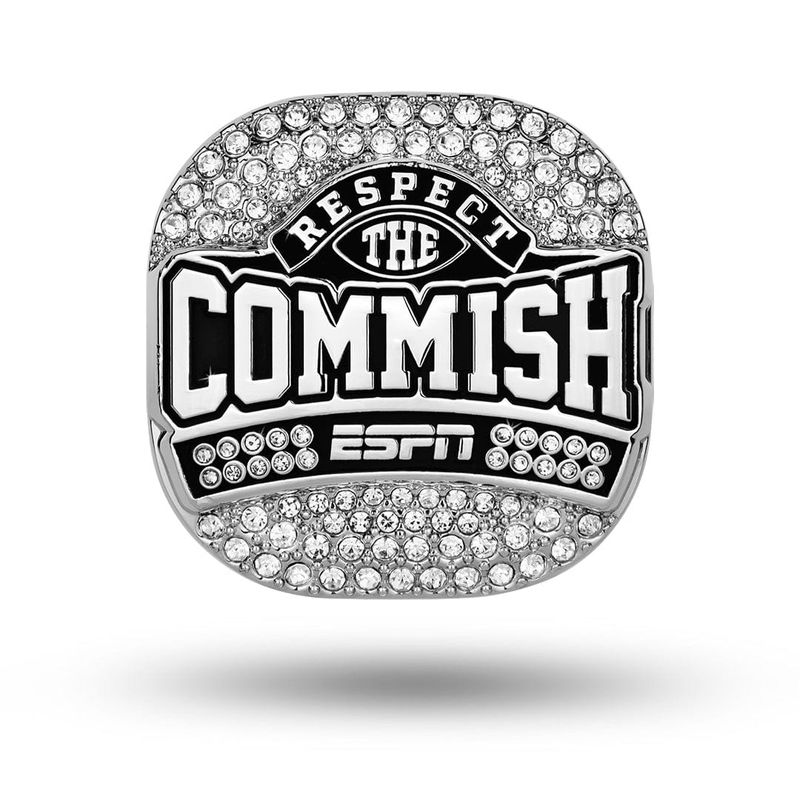 ESPN Respect the Commish Championship Ring